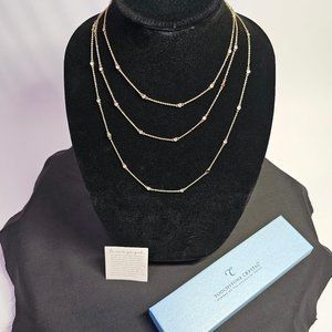 Gold Treasure Necklace - Touchstone Crystal by Swarovski